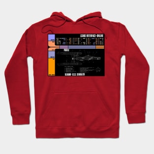 Computer Readout Showing Star Gazer Profile Hoodie